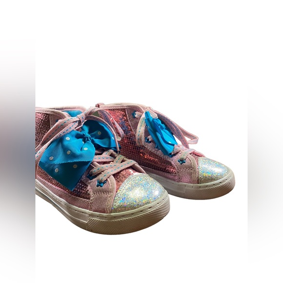 JOJO SIWA PINK BLUE BOW SHOES SIZE 1 - Picture 3 of 14